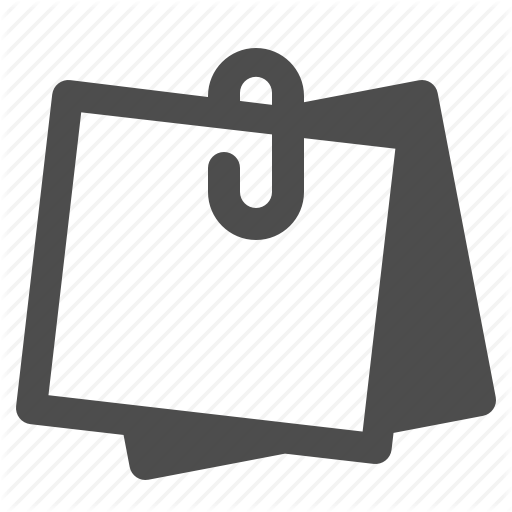Memo, Notes, Paper Clip, Post It, Reminder, Sticky Icon