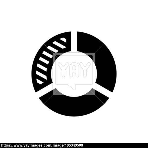 Pie Chart Icon Infographic Symbol Vector