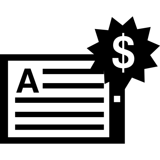 Handout With Dollars Price Tag Icons Free Download