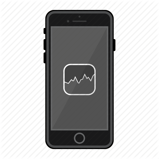 App, Apple, Iphone, Mobile, Phone, Screen, Stocks Icon