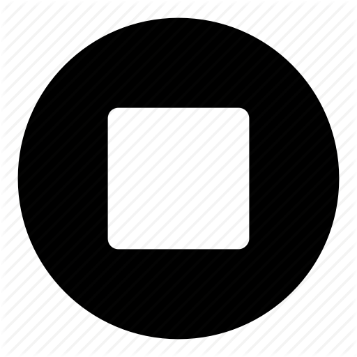 Media Button, Stop, Stop Button Icon