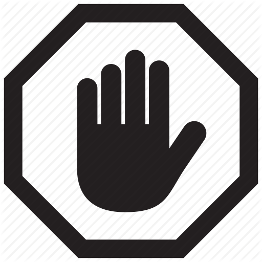Gesture, Hand, Sign, Stop, Warning Icon