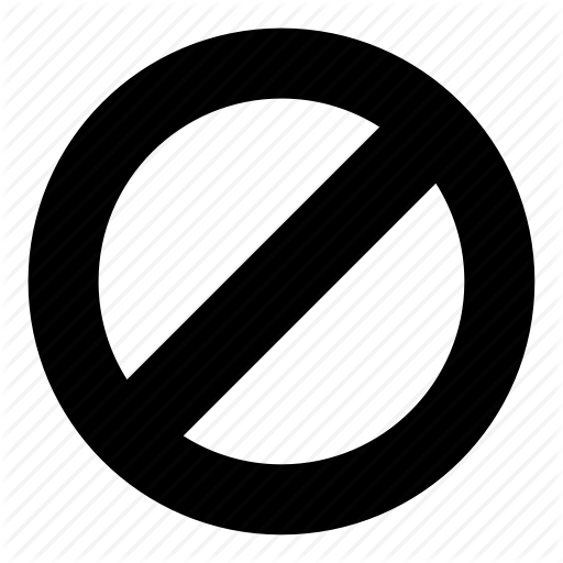 Cancel, Sanctions, Stop Icon