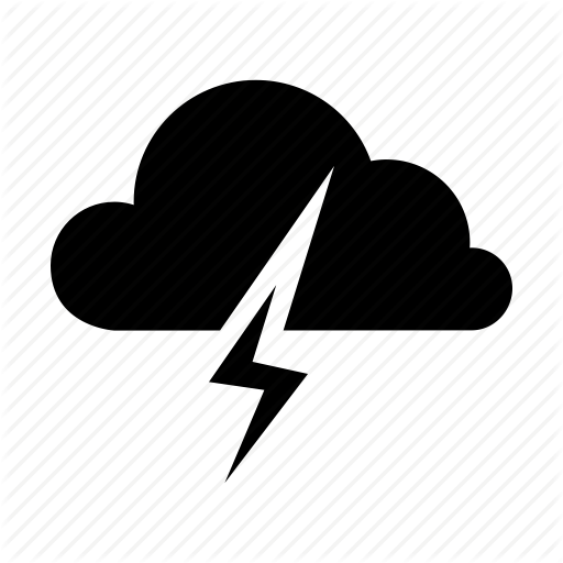 Cloud, Cloudy, Flash, Lightning, Storm, Thunder Icon