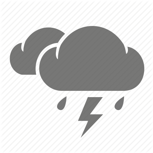 Cloud, Lightning, Meteorology, Rain, Rainy, Thunder, Thunderbolt Icon