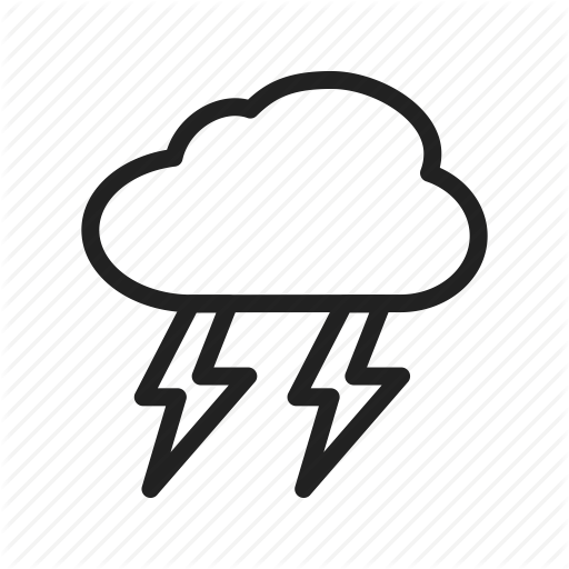 Lightning, Rain, Sky, Storm, Stormy, Thunderstorm, Weather Icon