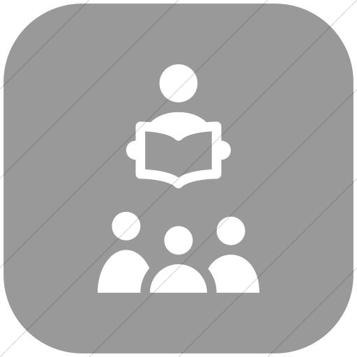 Flat Rounded Square White On Light Gray Iconathon Story