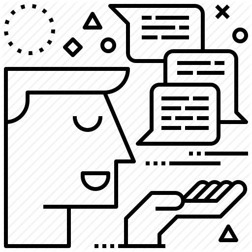 Feedback, Marketing, Review, Storytelling Icon