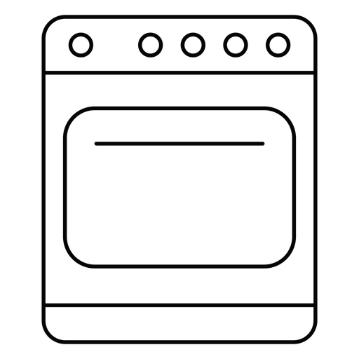 Kitchen Stove Stroke Icon