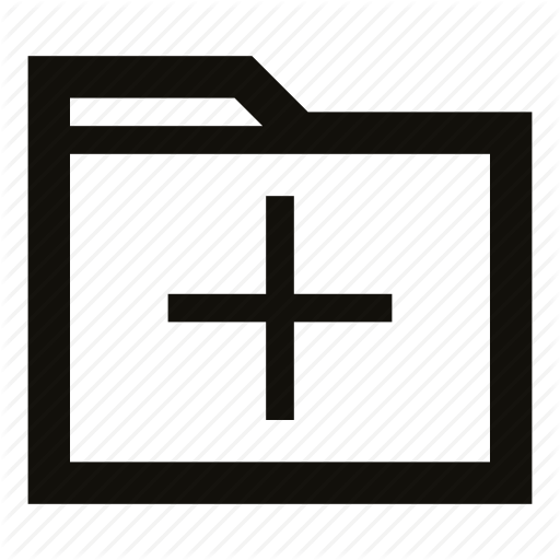 Add, Add Folder, Create, Create Folder, Folder, New, New Folder Icon