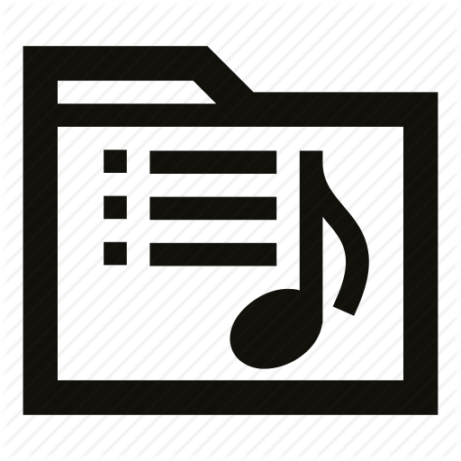 Audio, Audio Folder, Folder, Music, Music Folder, Track List Icon