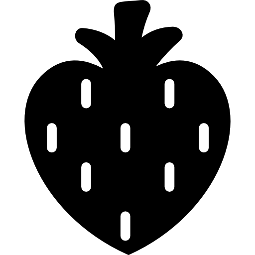 Heart Shaped Strawberry Icons Free Download