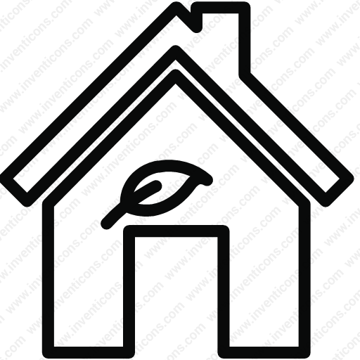 Download Leaves,house,home,streamline Icon Inventicons
