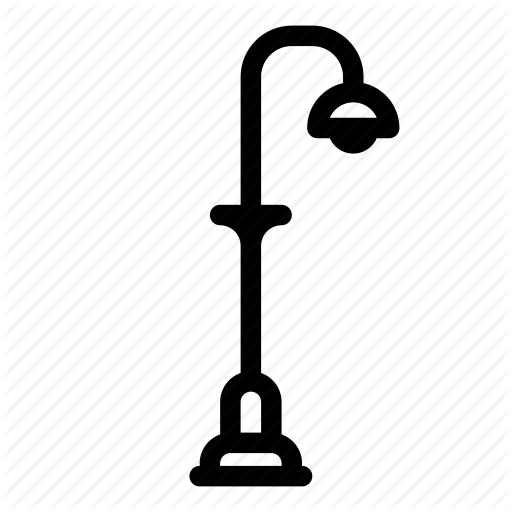 L Light, Road, Street, Streetlight Icon