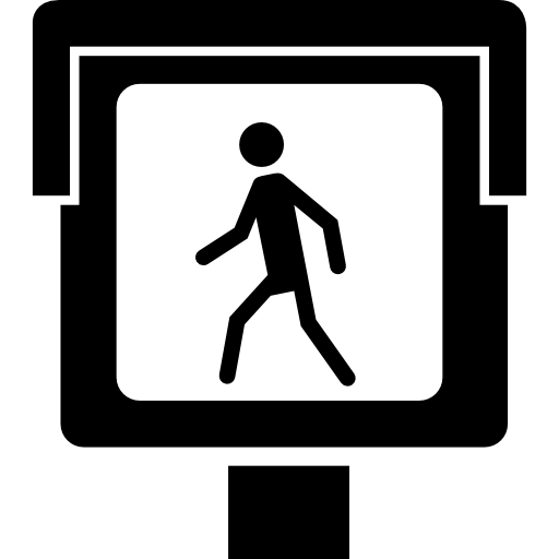 Luminous Street Walker Signal Icons Free Download