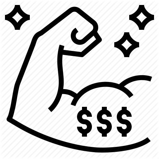 Business, Financial, Health, Strength Icon