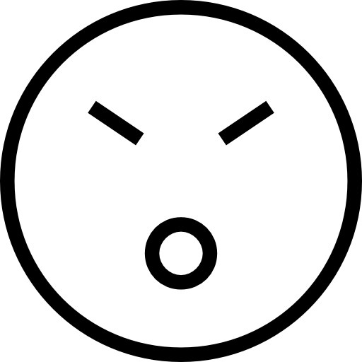 Emoticon Stroke Face With Closed Eyes And Opened Mouth