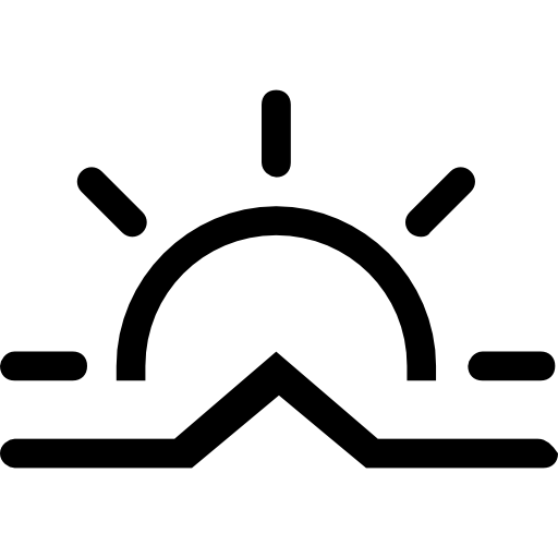 Sunrise Stroke Weather Symbol