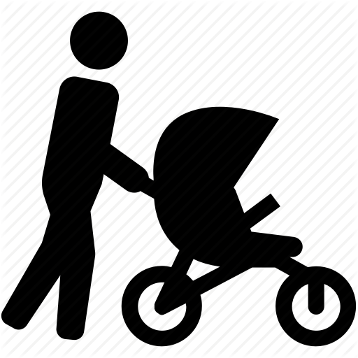 Area, Baby, Kids, Mother, Pram, Stroller Icon