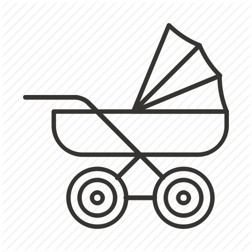 Baby, Carriage, Cart, New Born, Pram, Stroller Icon