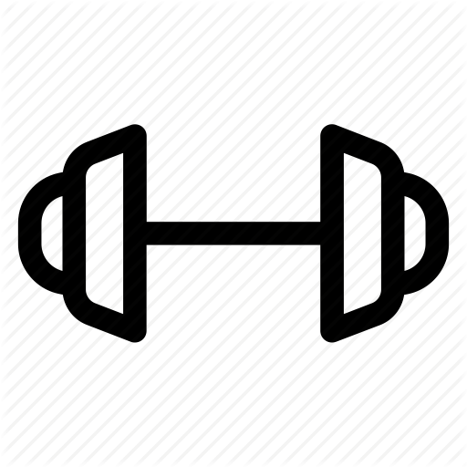 Barbel, Gym, Round, Strong Icon