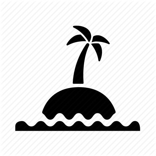 Island, Isolation, Nature, Palm Tree, Tropical Icon