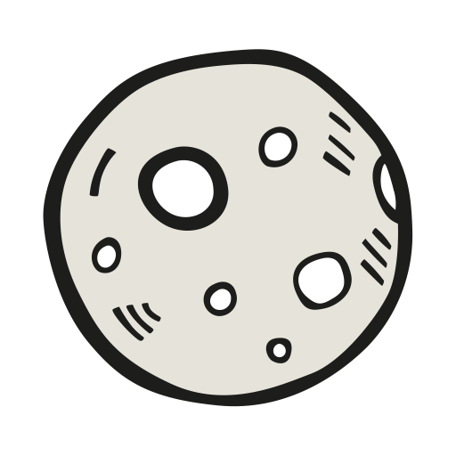 Moon Full Moon Icon Free Space Iconset Good Stuff No Nonsense