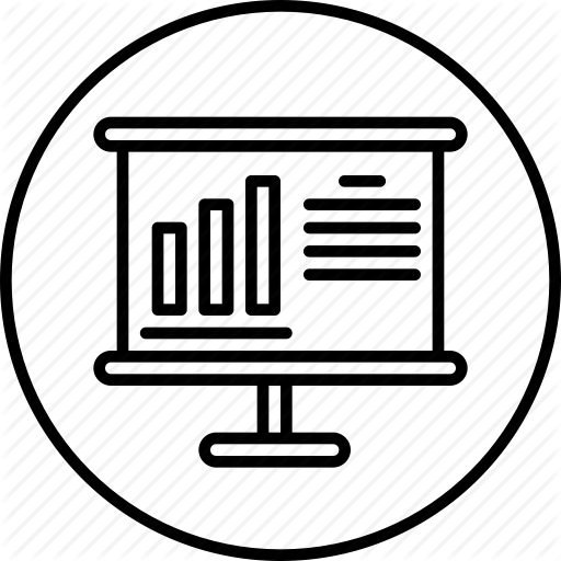 Analysis, Chart, Graph, Office, Projector, Report, Stuff Icon