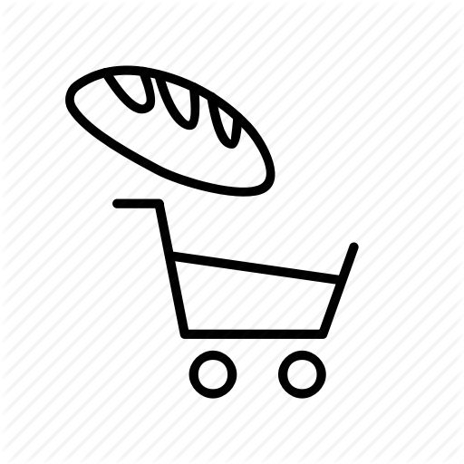 Add To Cart, Bread, Buy, Cart, Food, Sub Icon