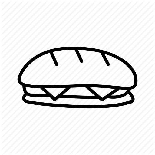Burger, Food, Hamburger, Lunch, Sandwich, Sub, Subway Icon
