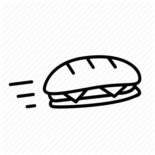 Delivery, Food Deliver, Food Delivery, Sandwich, Sub, Subway Icon