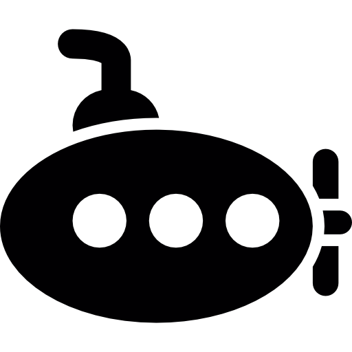 Oval Shaped Submarine Icons Free Download