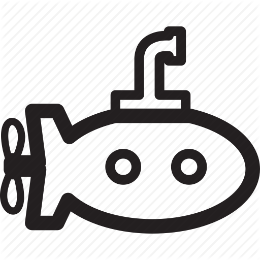 Ocean, Sea, Submarine, Underwater, Water Icon