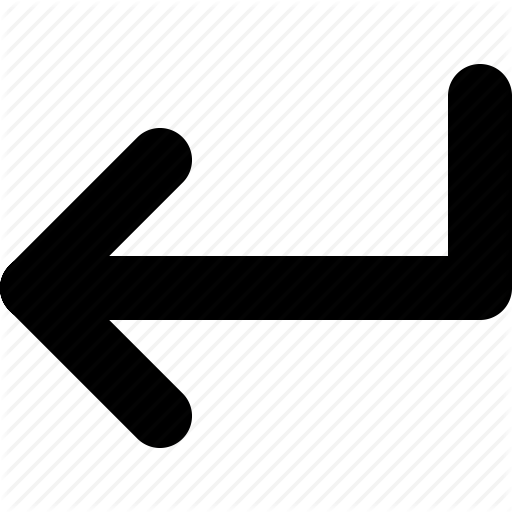 Arrow, Backspace, Enter, Return, Submit Icon