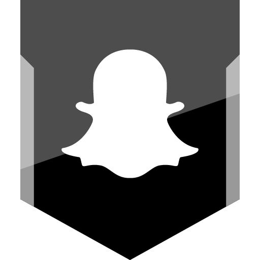 Snapchat Free Silver Shield Social Media Icon