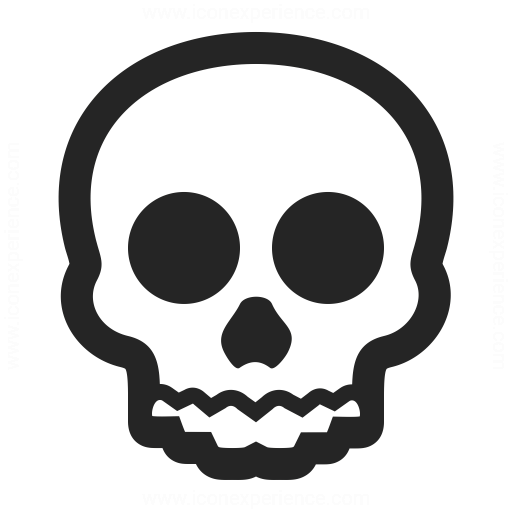 Pictures Of Skull Icon Black