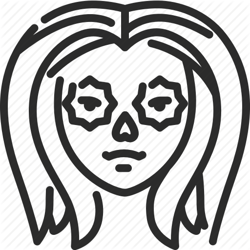 Avatar, Doll, Female, Girl, Halloween, Sugar Skull Icon