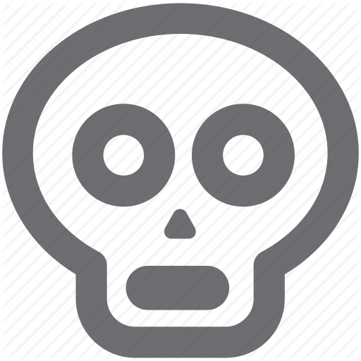 Dead, Death, Gray, Halloween, Skull, Sugar Icon