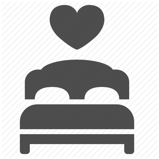 Bed, Bedroom, Double, Heart, Honeymoon, Room, Suite Icon