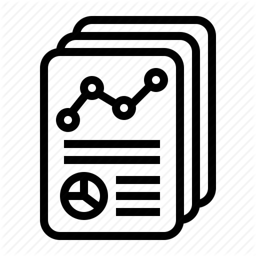 Annual, Company, Graph, Report, Summary Icon