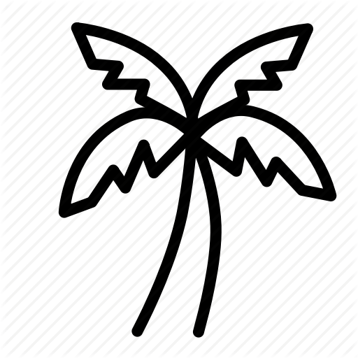 Beach, Coconut, Sea, Summer Icon