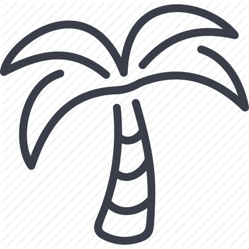 Beach, Palm, Sea, Summer Icon
