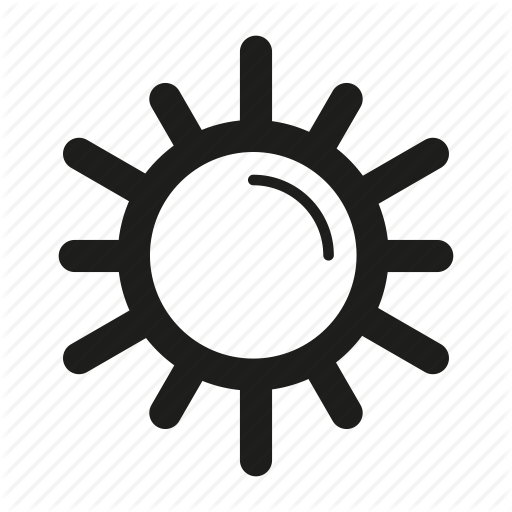 Line, Sun, Sunny, Weather Icon