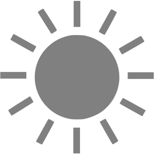 Gray Sun Icon