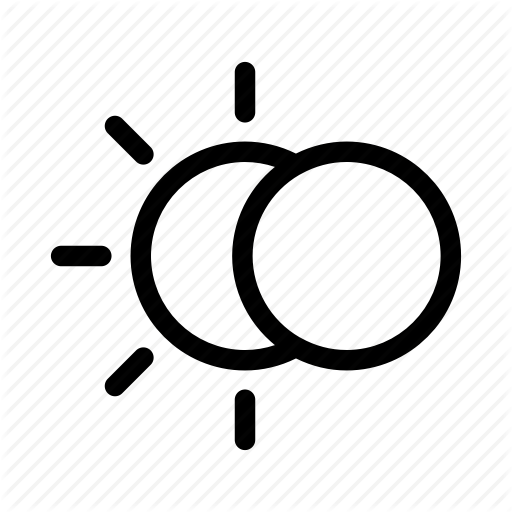 Eclipse, Moon, Sun Icon