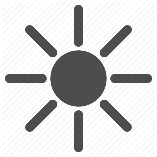 Brightness, Light, Summer, Sun, Sun Rays, Sunny, Sunshine Icon