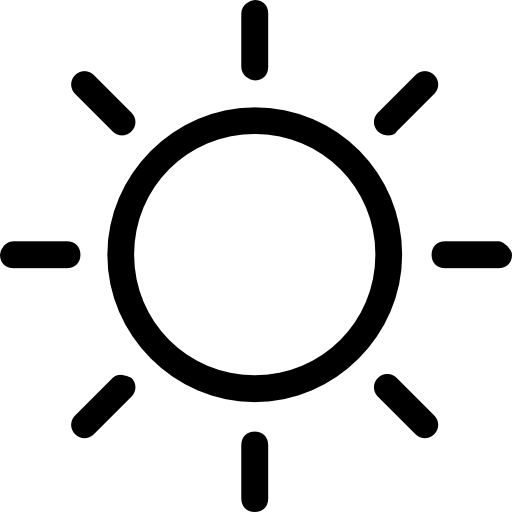 Sunny Day Weather Stroke Symbol