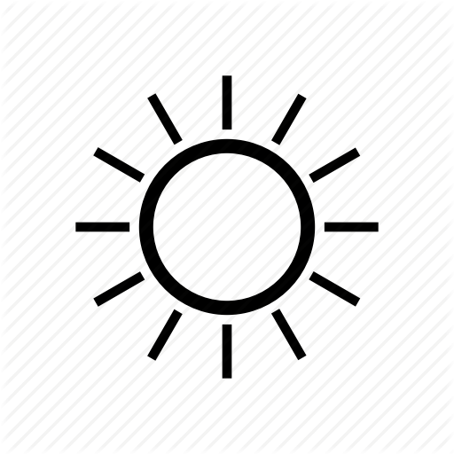 Clear, Fine, Hot, Summer, Sun, Sunny, Weather Icon