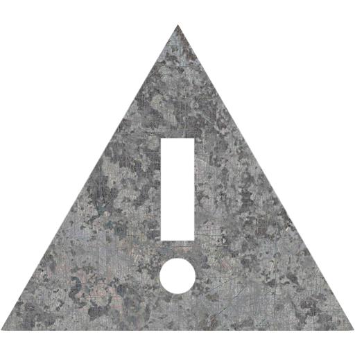 Eroded Metal Warning Icon
