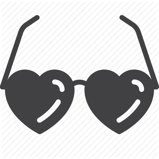 Glasses, Heart, Sunglasses Icon